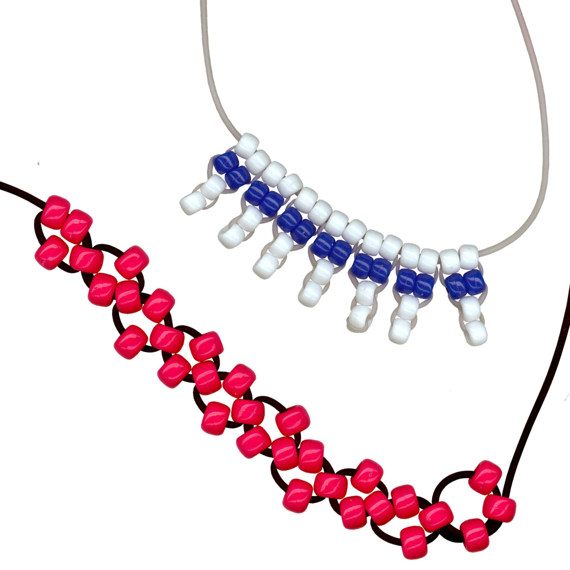 Black & Frost Pony Bead Lacing by Creatology™